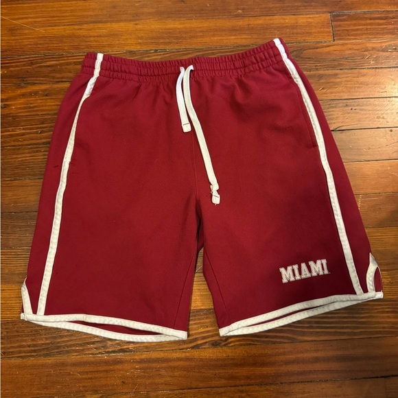 MIAMI (REDHAWKS) VINTAGE Red Men's Shorts. - Picture 1 of 12